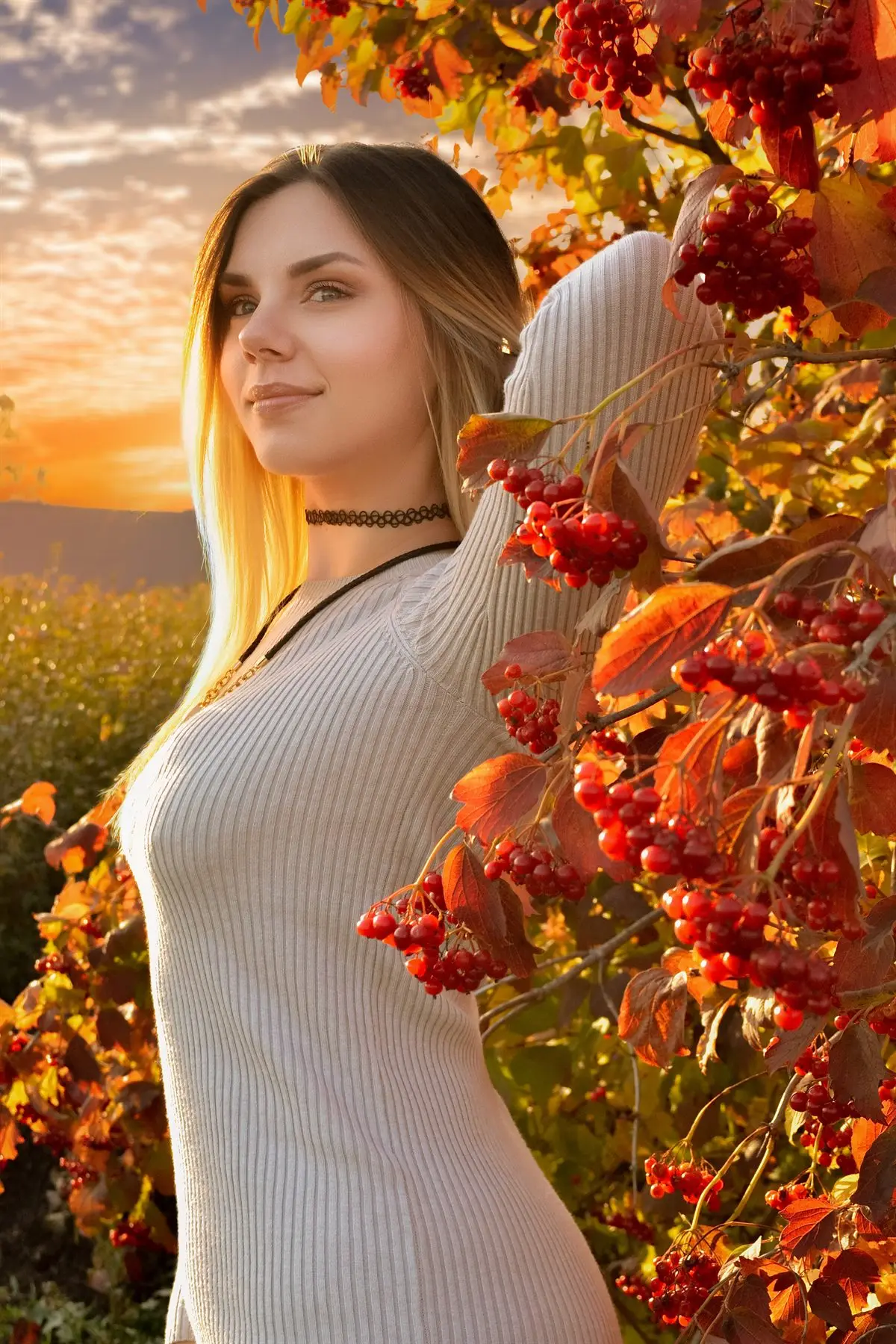 Depois: retrato com céu e cor recompostos em pós-produção